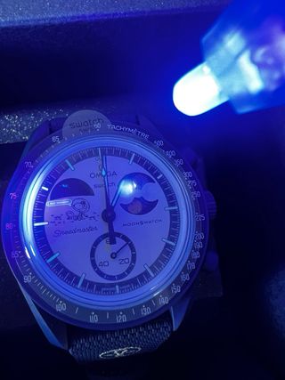 Omega Swatch Mission to Earthphase Moonshine Gold
