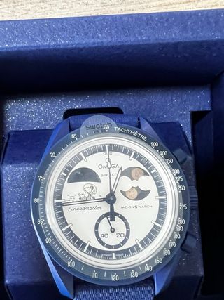 Omega Swatch Mission to Earthphase Moonshine Gold