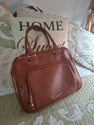 Bolso para portátil color marrón