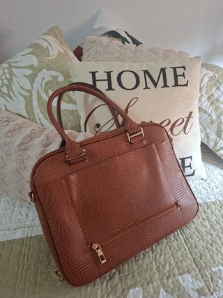 Bolso para portátil color marrón