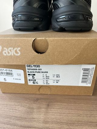 Asics Gel 1130 Nero Argento