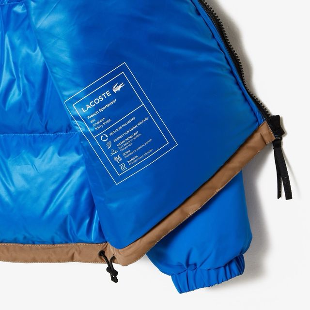 Chaqueta Lacoste Color Block Azul Verde Beige