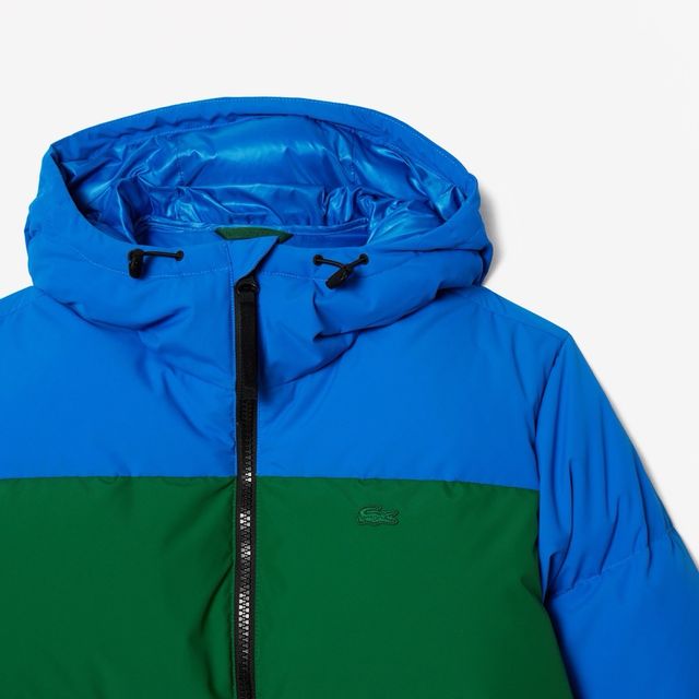 Chaqueta Lacoste Color Block Azul Verde Beige