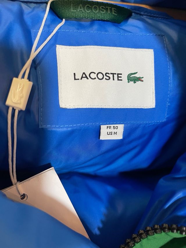Chaqueta Lacoste Color Block Azul Verde Beige