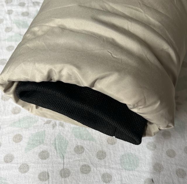 Abrigo 3/4 acolchado beige capucha Mujer T.XL