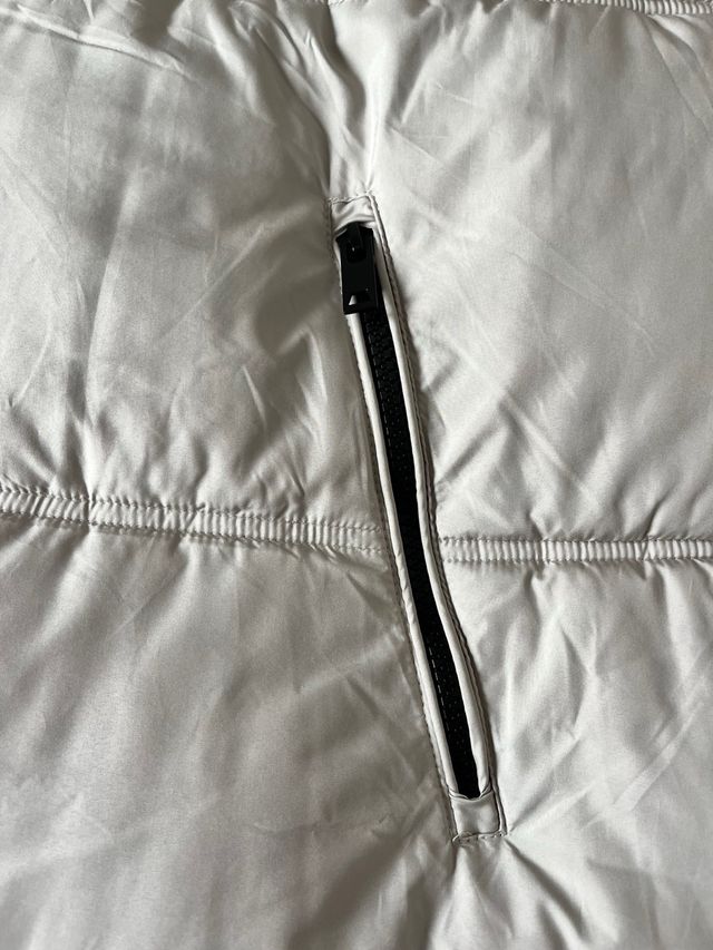 Abrigo 3/4 acolchado beige capucha Mujer T.XL