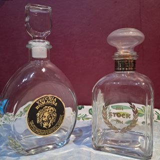 Coppia decanter vintage da collezione