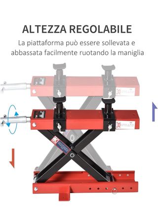 Cavalletto Alzamoto a Forbice Sollevatore
