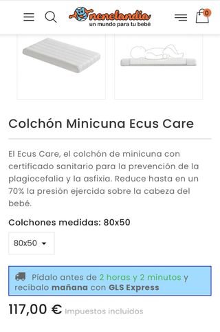 Minicuna colecho + REGALO Colchón Ecus Care
