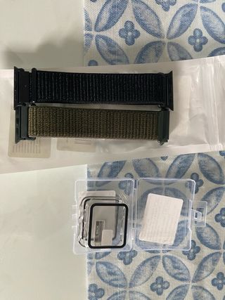 pack de 2 correas y 2 protectores para Apple Watch