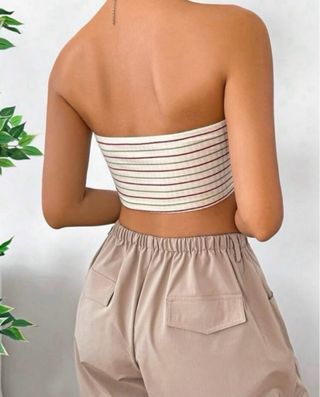 Top de rayas 