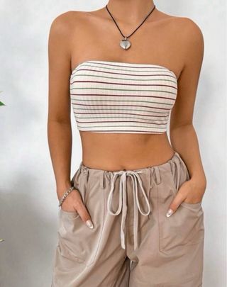 Top de rayas 