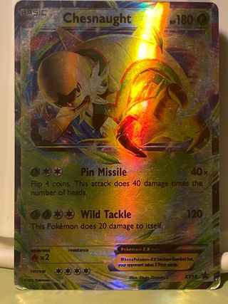 Pokemon Chesnaught EX XY18 Carta