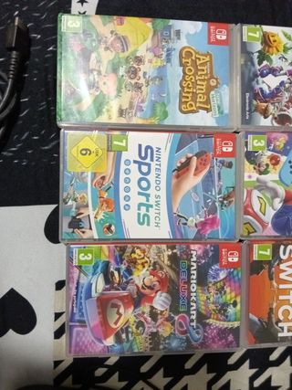 Nintendo Switch + 6 Juegos