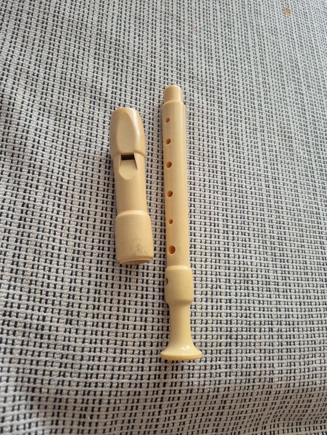 Flauta dulce color beige