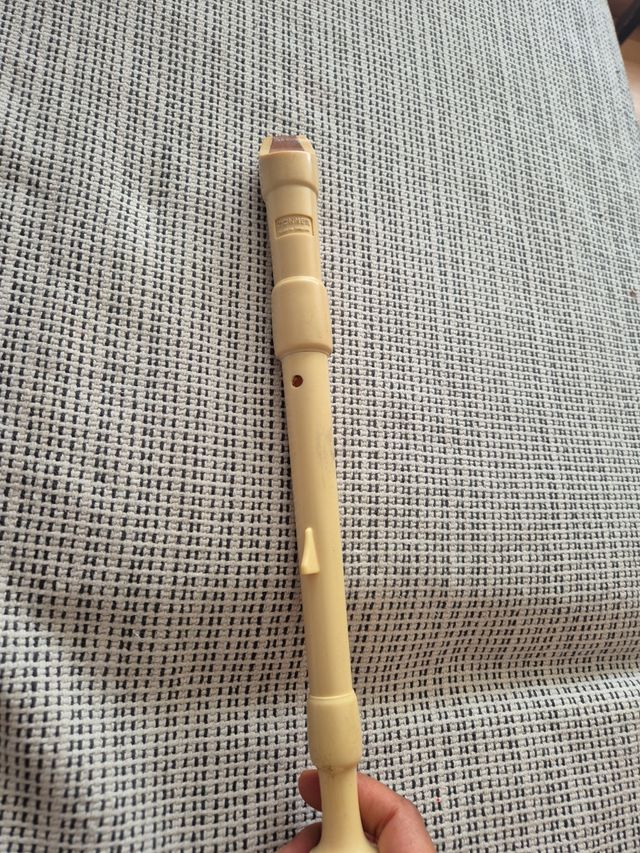 Flauta dulce color beige