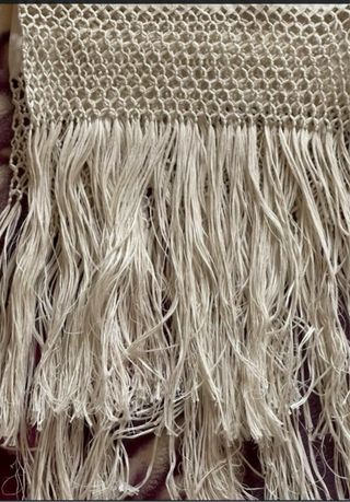 Asciugamano antico rasato fiandra e seta