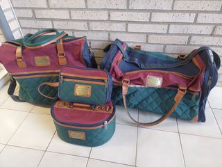 Conjunto Maletas Viaje BELOT Verde/Rojo