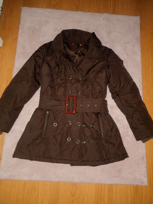 Chaqueta acolchada marrón