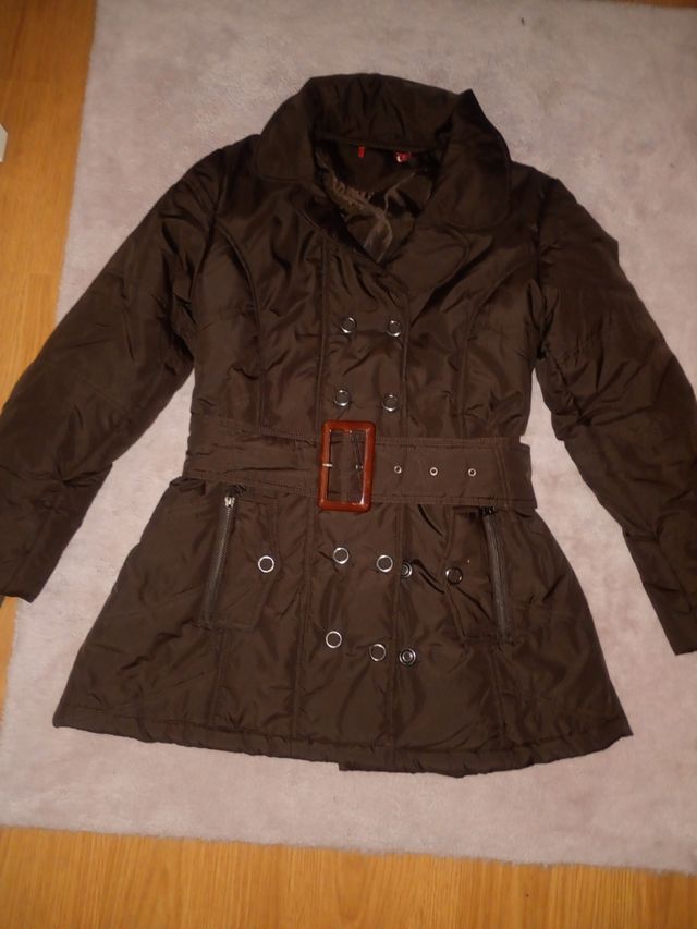 Chaqueta acolchada marrón