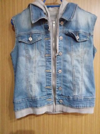 Chaleco vaquero con capucha Talla M