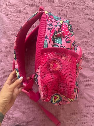 Mochila Totto Infantil Rosa Estampada
