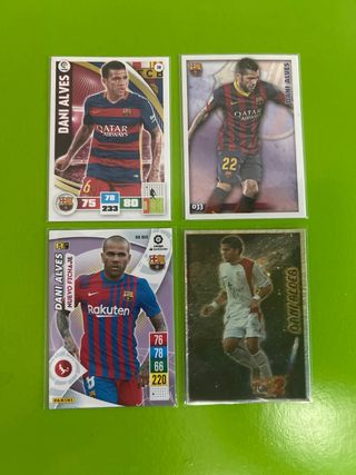 4 Cromos de Dani Alves