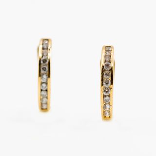 Pendientes Oro 18K Amarillo con Circonitas