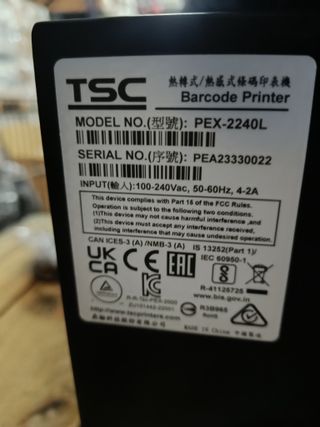 TSC PEX2240L Impresora de etiquetas