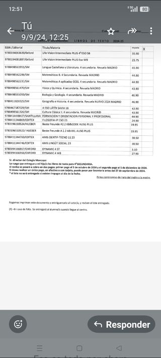 Libros 4 de la eso colegio Moncayo