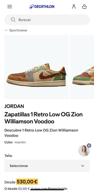 Zapatillas Jordan Marrones y Naranjas