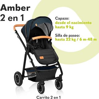 Silla de paseo multifuncional Amber 2 en 1