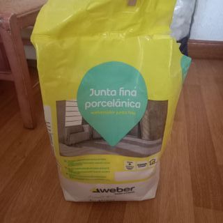 Junta fina porcelánica Weber Blanco