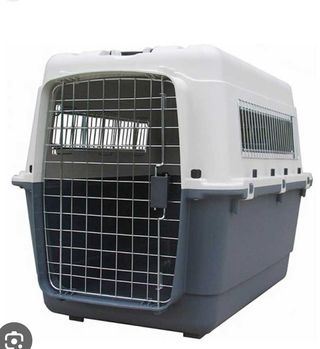 Transportín Perros XXL Gris y Blanco