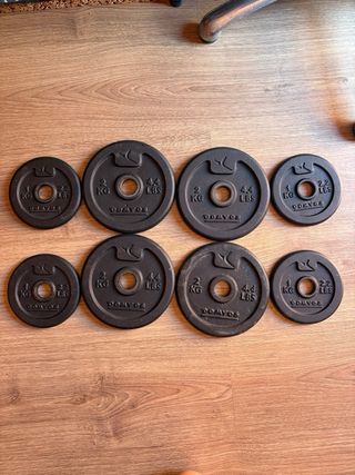 Discos Mancuernas 2kg (4.4 lbs) DOMYOS pesas