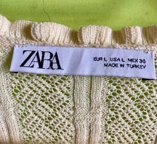 Camiseta Zara Encaje L