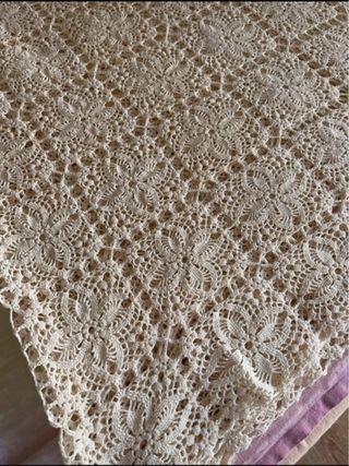 Copritavolo/Copriletto uncinetto fatto a mano