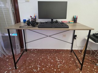 Escritorio 120x60cm Madera y Metal