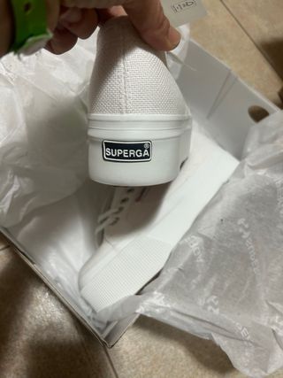Superga bianche platform nuove