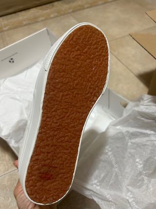 Superga bianche platform nuove