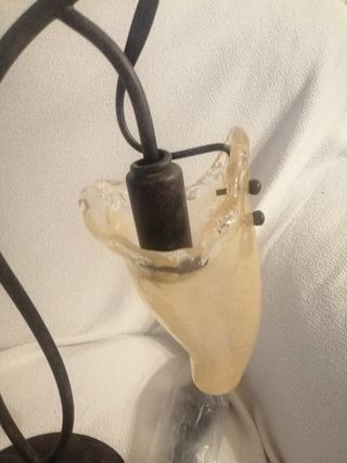 Lámpara de mesa de hierro forjado