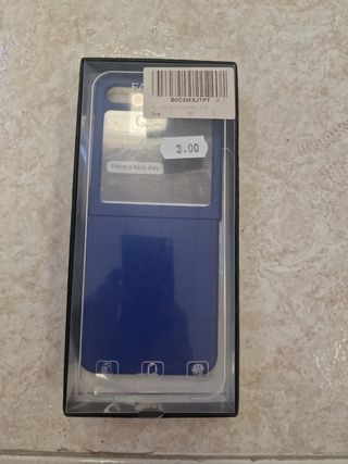 Funda Móvil Azul Oscuro Flip