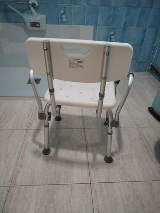 Silla de Baño con Asiento y Respaldo