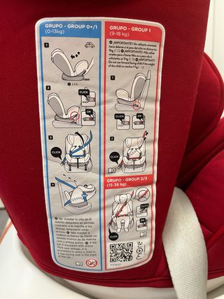Silla coche bebé Isofix, grupo 0-1-2-3