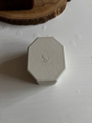 Caja Joyería Swarovski Octogonal Blanca para pendi