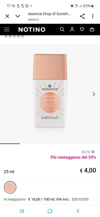 Essence Drop of Sunshine Highlighting Drops