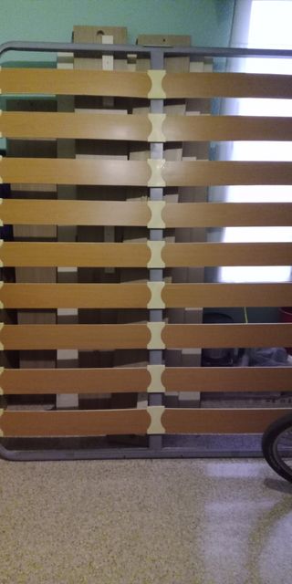 Canapé cama 135cm madera de color pino con su cajó