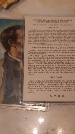 Lote San Francisco: Cruz y Medallas y Novenas.