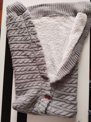 Saco invierno bebé gris