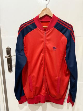 Chaqueta Adidas Vintage Roja y Azul